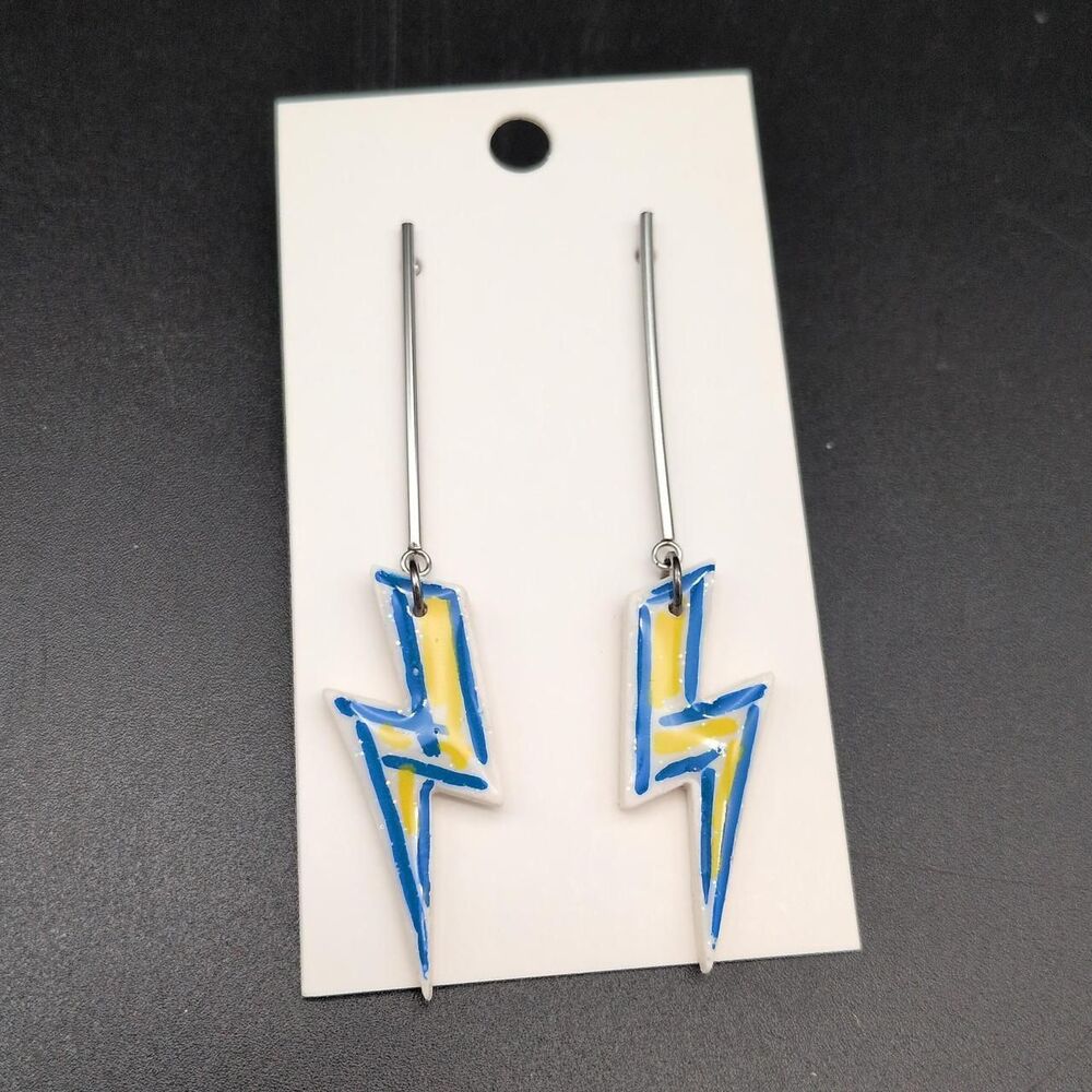 Handmade lightweight funky polymer clay earrings